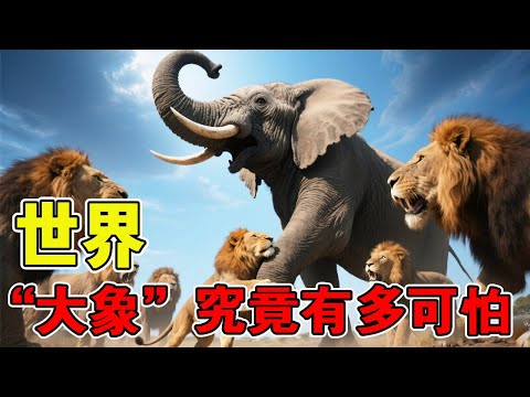 “大象”究竟有多可怕?不要被温顺的外表欺骗,每年伤害人类的数量比狮子老虎加起来还多!究竟有多致命? #动物 #动物世界 #大象 #神奇的动物在抖音 #动物的迷惑行为