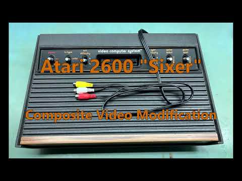 Atari 2600 "Sixer" Composite Video Mod