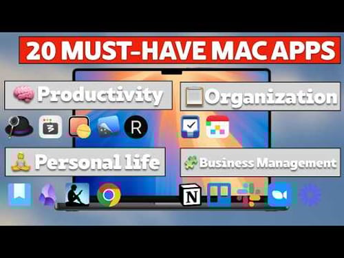20 MUST-HAVE Mac Apps 2025! The best Mac apps for online work, productivity, and research.