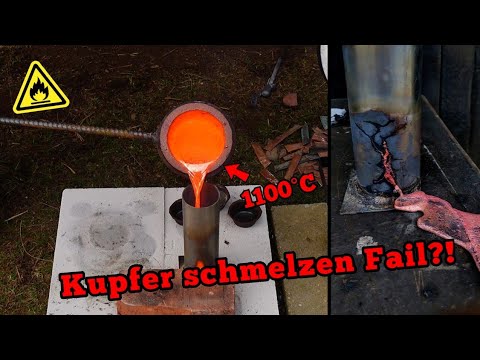 The melting furnace test | Casting semi-finished products from copper and aluminum.