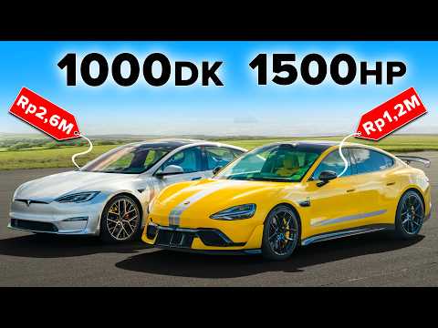 Xiaomi SU7 Ultra v Tesla Model S Plaid: DRAG RACE