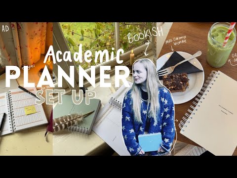 setting up my new academic planner!