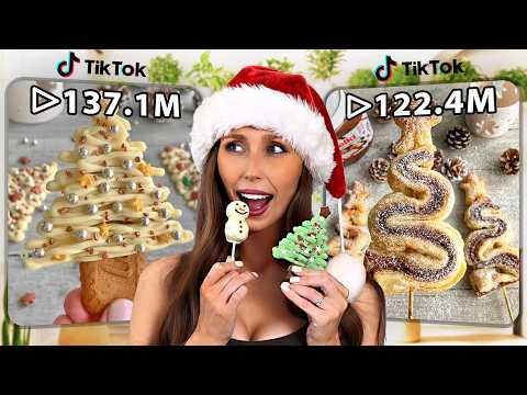 I Tried TikTok's MOST VIRAL Christmas Recipes ๐