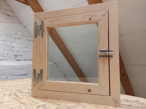 How to make a wooden window.