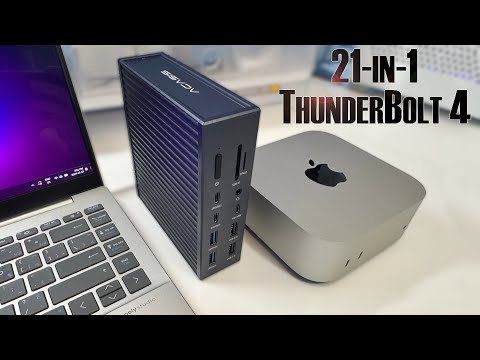 A Mac Mini's Best Friend - ACASIS 21 Ports 40Gbps Thunderbolt 4 Docking Station