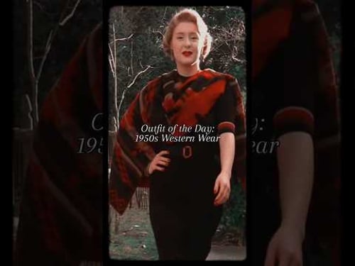 π€ 1950s Western Wear : Outfit of the Day π€ #shorts