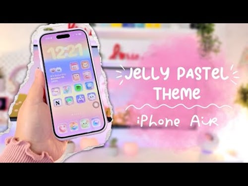 Jelly Pastel iPhone Aesthetic π¬πππ| iPhone Air Customization (soft minimal theme)