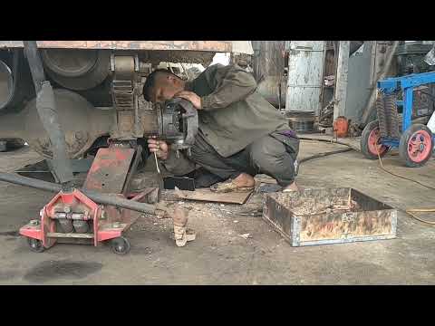 Repair and replace broken components of concrete mixer trucks