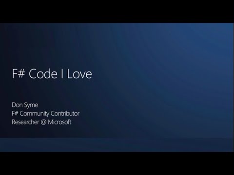 F# Code I Love - Don Syme