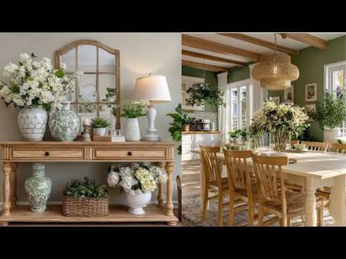 Scandinavian Simplicity Meets French Country Charm | Green & Cream Home Tour