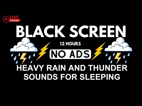 Super Heavy Rain Sound to Fall Asleep in 5 Minutes and Beat Insomnia | Noise Cancelling Sound