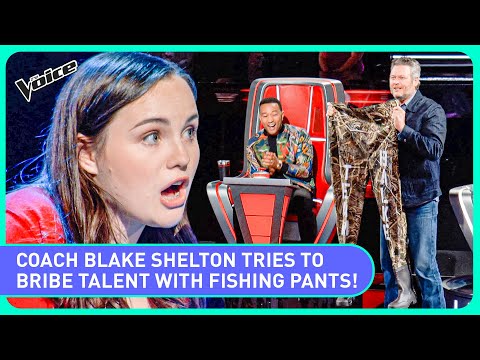 Coach Blake Shelton goes ALL OUT in this The Voice Blind Audition!