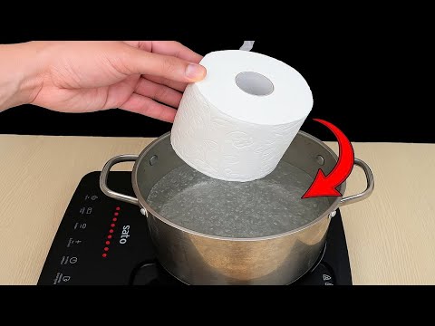 Not everyone knows this secret! Boil toilet paper Every house needs this and no one does it!