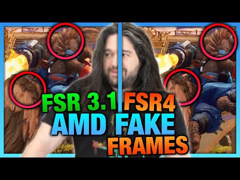 AMD Fake Frame Image Quality, AFMF, & FSR 4 vs. FSR 3.1 Comparison