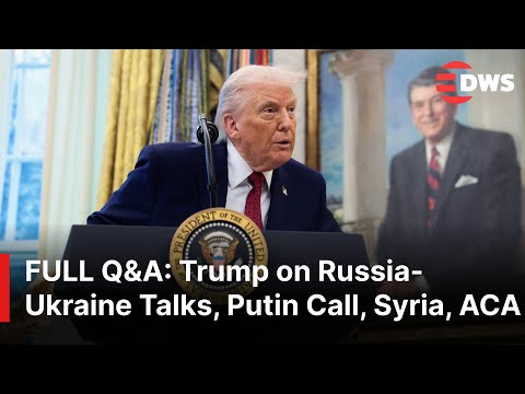 FULL Q&A: Trump Reveals Latest on Russia-Ukraine Talks, Putin Call, Syria Threat & ACA | AC1E