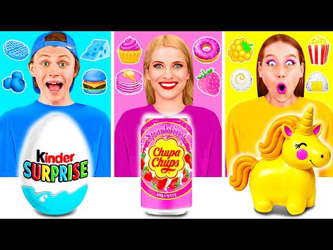 Cabaran Makanan Sama Warna | Alat Pintar vs Hacks PaRaRa Challenge