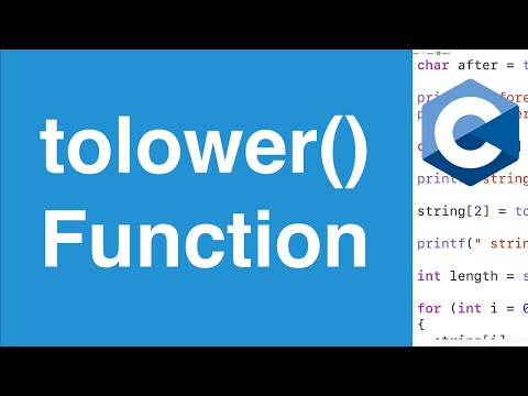tolower() Function | C Programming Tutorial