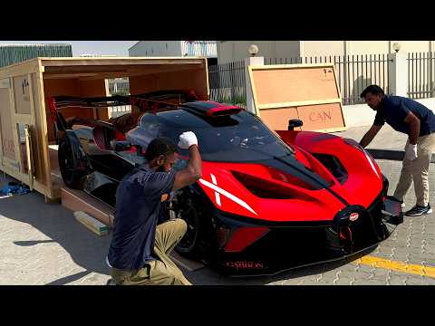 Unboxing the $4,000,000 Bugatti Bolide!