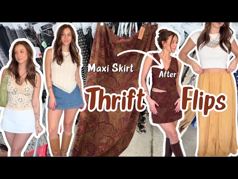 Sewing my THRIFTED Clothes! (Easy Sewing Alterations)