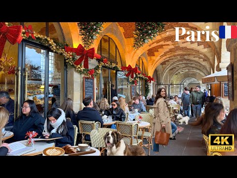 22 December 2025 PARIS 🇫🇷 FRANCE 4KHDR WALK ☕️🥐 THIS IS WHY PARIS IS SO BEAUTIFUL DREAM AGAIN WITH P