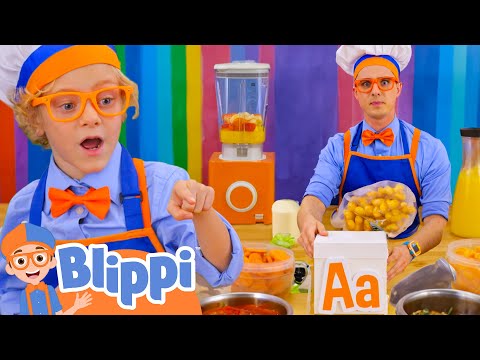 BLIPPI Creates An ALPHABET SMOOTHIE! | Blippi and Meekah Best Friend Adventures | Educational Videos