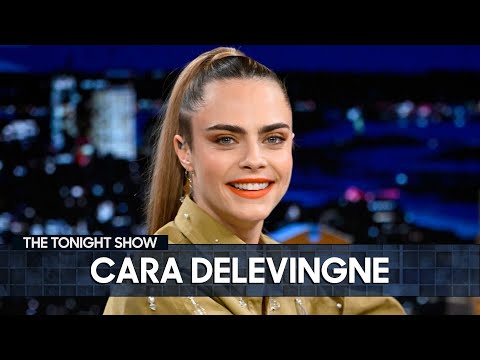 Cara Delevingne Talks Living in Jimmy's Apartment and Performs a Magic Trick (Extended)