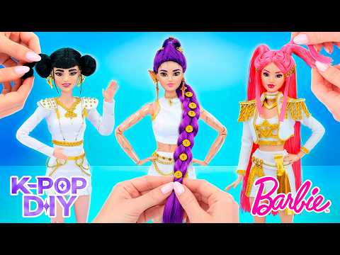 Поделки в стиле Кейпоп Охотниц на Демонов : Превращаем Барби в Руми, Зои и Миру