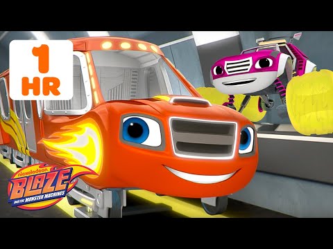 Blaze Transforms Into a Wedge Plow Train, Steam Engine & More! 🚂 | Blaze and the Monster Machines