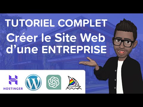 Comment créer un Site Web pour une ENTREPRISE avec WordPress, ChatGPT et Midjourney sur Hostinger