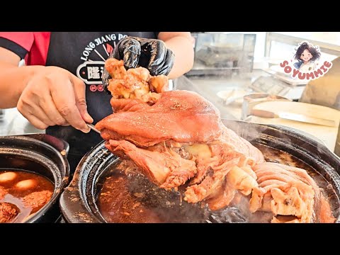 Top 3! Traditional Chinese Food You Cannot Miss! Malaysia Street Food #古早味 #卤猪脚 #点心 #肉骨茶