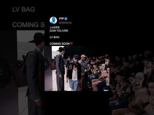 #DonToliver & #Jhope - "LV BAG" played at FW25 Louis Vuitton show π¨
