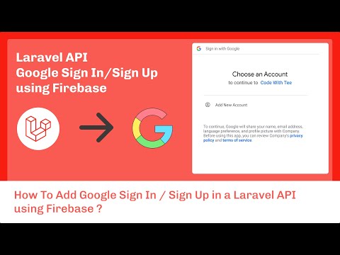 Laravel API Google Sign In/Sign Up (OAuth 2) using Firebase