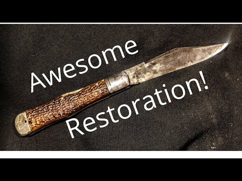 Vintage Rusty Pocket Knife Restoration