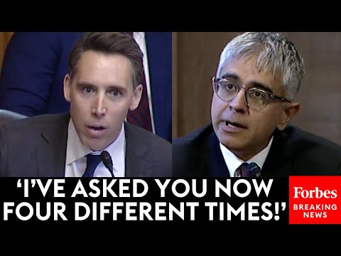 ALMOST UNWATCHABLE: Hawley Asks Nom Over & Over For Take On Anti-Israel Statement, Can't Get Answer