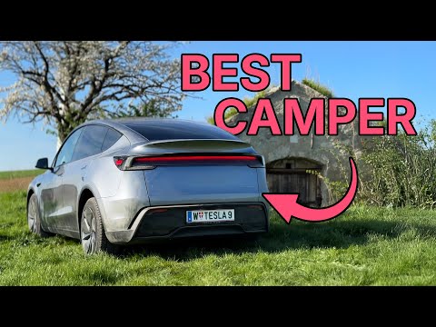 Sleeping in the new 2026 Tesla Model Y Juniper