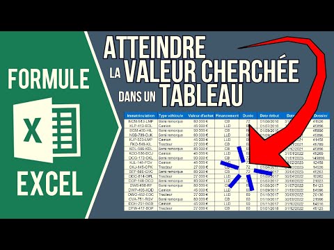 EXCEL - ATTEINDRE LA VALEUR CHERCHÉE DANS UN TABLEAU AU CLIC (Formules LIEN_HYPERTEXTE + ADRESSE)