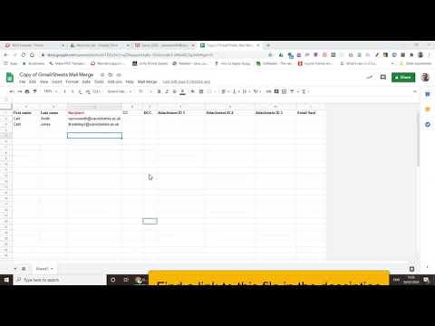 Mail merge with attachments for Gmail, Google Sheets
