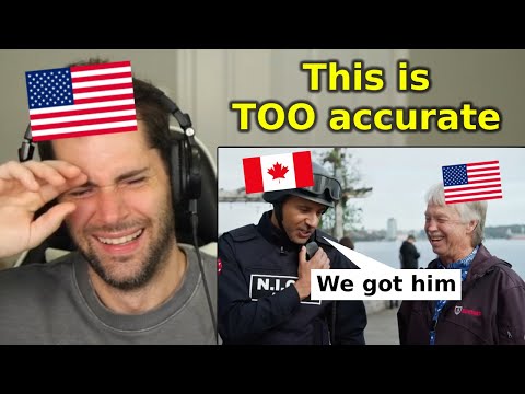 American Reacts to "When the ICE Agent is Canadian"