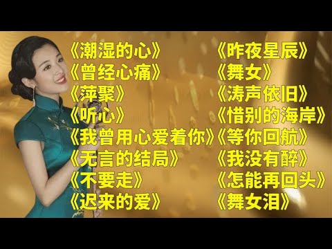 经典老歌《昨夜星辰》《北国之春》《涛声依旧》《心雨》《晚秋》《小城故事》