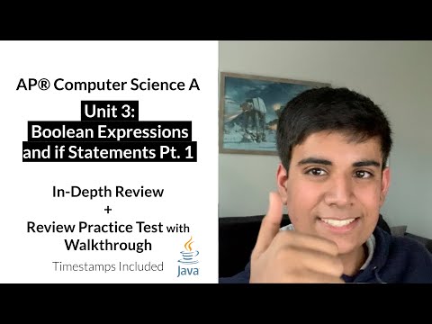 APCS Unit 3 (Part 1): Boolean Expressions In-Depth Review and Practice Test | AP Computer Science A