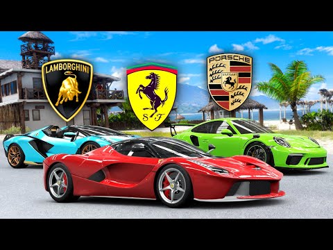 Lambo vs Ferrari vs Porsche! - Forza Horizon 5