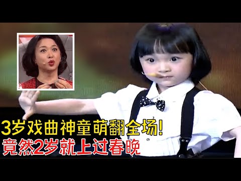 太厉害了这小姑娘,明明才3岁,唱京剧有板有眼,令全场叫绝!【我家大明星】