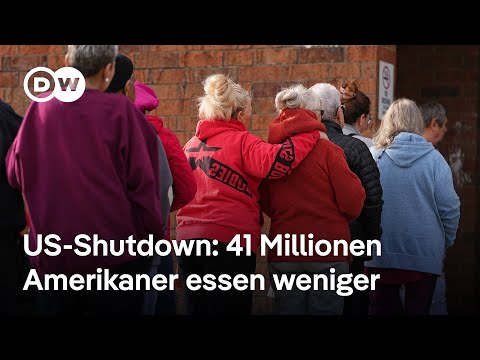 US-Shutdown: 41 Millionen Amerikaner haben weniger zu essen | DW Nachrichten