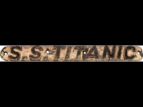 The story of the S.S. Titanic lifeboat # 12 name plaque from the RMS Titanic sinking