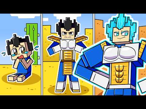 I Survived 100 DAYS as VEGETA from DRAGON BALL Z in HARDCORE Minecraft!