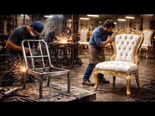 From Steel to Gold Chair | Premium Luxury Furniture Factory