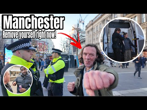 MANCHESTER - You Have Been Warned! A Day Full Of Mad Drunks Kicking Off, Armed Officers & Arrests!