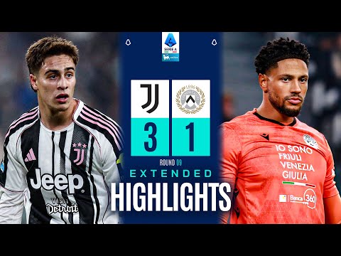 JUVENTUS-UDINESE 3-1 | EXTENDED HIGHLIGHTS | SERIE A 2025/26