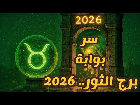برج الثور ♉ بوابتك لعام 2026 🔮 هتسيب ايه في السنة القديمة ⁉️😲 باب جديد في انتظارك 🍀🪄