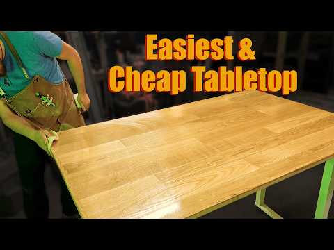 Probably Cheapest Tabletop to build... and its Easy | Tabletop for standing desk